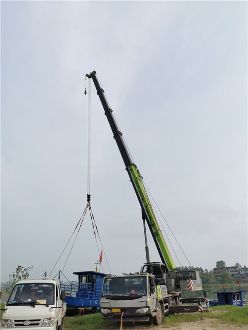 云龙县桥梁建设吊装案例